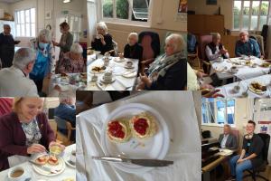 A very successful event, raising £945  from the tea, the raffle and additional individual donations.  47 people attended t